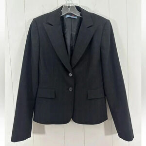 Antonio Melani Black Fitted Blazer Jacket Career Size Small